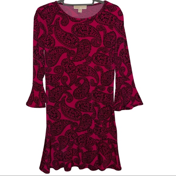 Michael Kors Dresses & Skirts - Michael Kors Floral Paisley-Print Flounce Dress Sz S A-line flared flirty & fun
